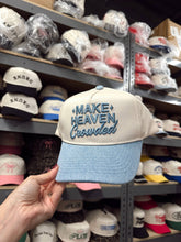 Load image into Gallery viewer, Make Heaven Crowded - Denim Vintage Trucker Hat