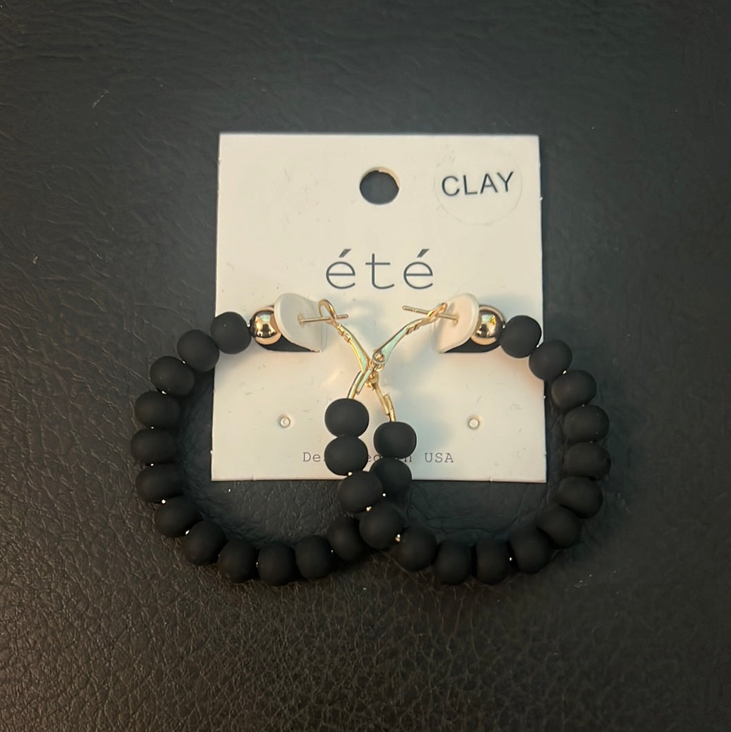 Clay Bead Hoops