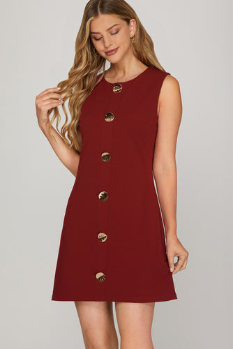 Wine Mini Dress