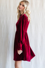 Load image into Gallery viewer, Red Velvet Dress