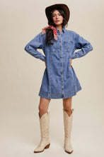 Load image into Gallery viewer, Denim Heart Dress
