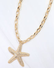 Load image into Gallery viewer, Parma Starfish Link Necklace Gold