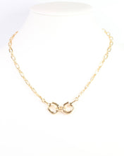 Load image into Gallery viewer, Double Horsebit Necklace Gold