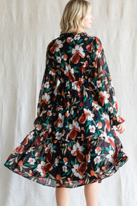 Black Floral Dress