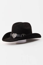 Load image into Gallery viewer, Heart Buckle Western Cowboy Hat