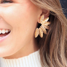 Load image into Gallery viewer, Gold Wing Earrings | Gold Accordion Wing