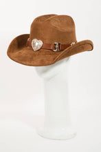 Load image into Gallery viewer, Heart Buckle Western Cowboy Hat