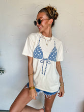 Load image into Gallery viewer, Polka Dot Bikini Top Tee