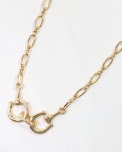 Load image into Gallery viewer, Double Horsebit Necklace Gold