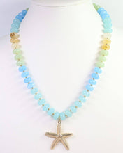 Load image into Gallery viewer, Eastport Starfish Necklace Blue Multi