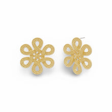 Load image into Gallery viewer, Infinity Gold Statement Stud Earrings