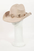 Load image into Gallery viewer, Heart Buckle Western Cowboy Hat