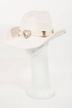 Load image into Gallery viewer, Heart Buckle Western Cowboy Hat