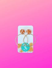 Load image into Gallery viewer, Glass Top Hoops