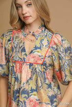 Load image into Gallery viewer, Floral Puff Blouse