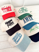 Load image into Gallery viewer, Make Heaven Crowded - Denim Vintage Trucker Hat