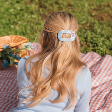 Load image into Gallery viewer, Flat Round Hair Clip | Medium | Basket of Cherries