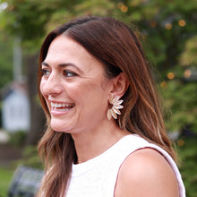 Load image into Gallery viewer, Gold Wing Earrings | Gold Accordion Wing