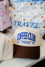Load image into Gallery viewer, Coffee Club - Brown Vintage Trucker Hat