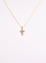 Load image into Gallery viewer, CH Kitty Cross Necklace GOLD