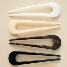 Load image into Gallery viewer, Teleties French Hair Pin Almond Beige