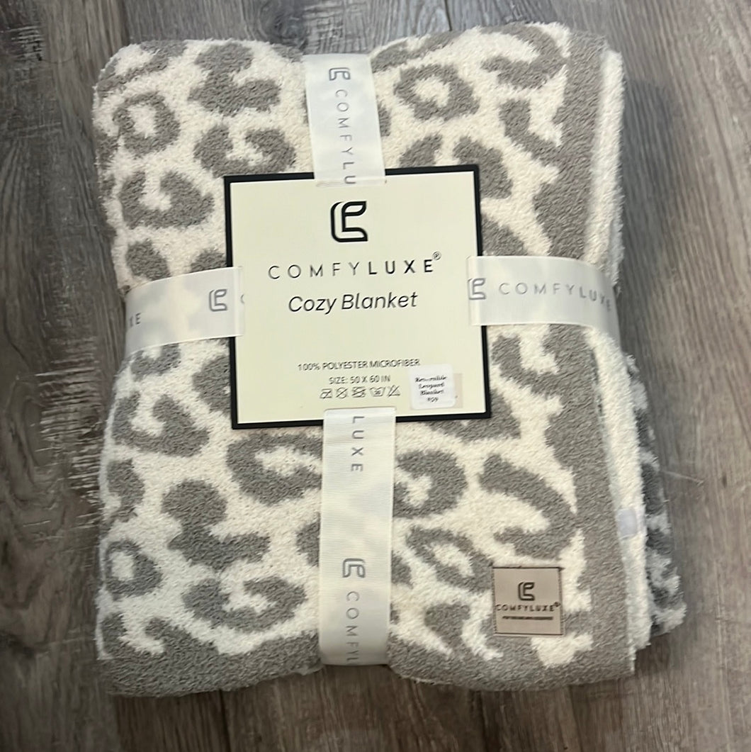 Reversible Leopard Blanket