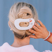 Load image into Gallery viewer, Flat Round Hair Clip | Large | Basket of Cherries