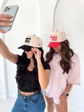 Load image into Gallery viewer, Friend in Jesus - Black Vintage Trucker Hat