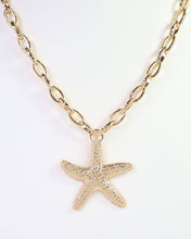 Load image into Gallery viewer, Parma Starfish Link Necklace Gold