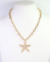 Load image into Gallery viewer, Parma Starfish Link Necklace Gold