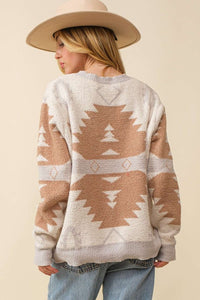 Aztec Print Sweater