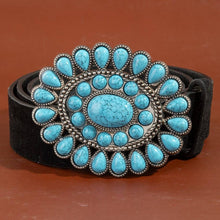 Load image into Gallery viewer, Turquoise Stone Buckle Belt