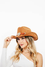 Load image into Gallery viewer, Heart Buckle Western Cowboy Hat