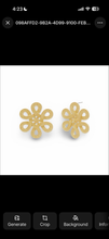 Load image into Gallery viewer, Infinity Gold Statement Stud Earrings