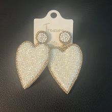 Load image into Gallery viewer, Heart Statement Earrings