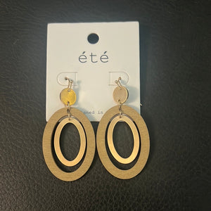 Wooden Rings Earrings