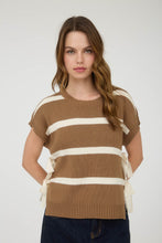 Load image into Gallery viewer, Striped Side Tie Sweater