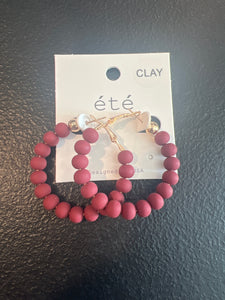 Clay Bead Hoops