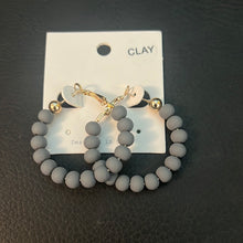 Load image into Gallery viewer, Clay Bead Hoops