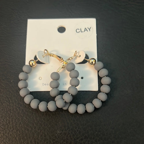 Clay Bead Hoops