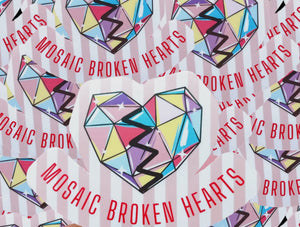 Mosaic Broken Hearts Sticker