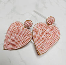 Load image into Gallery viewer, Heart Drops Earrings