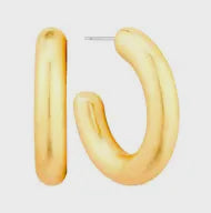 Load image into Gallery viewer, Mini Brushed Gold Everyday Hoops