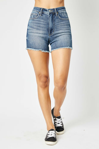 Judy Blue Fray Hem Shorts