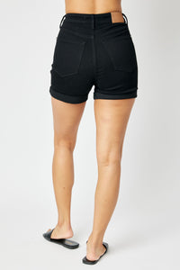 Judy Blue Black Cuffed Shorts