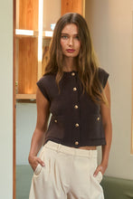 Load image into Gallery viewer, Gold Button Vest