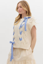 Load image into Gallery viewer, Blue Bow Sweater
