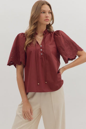 Eyelet Top