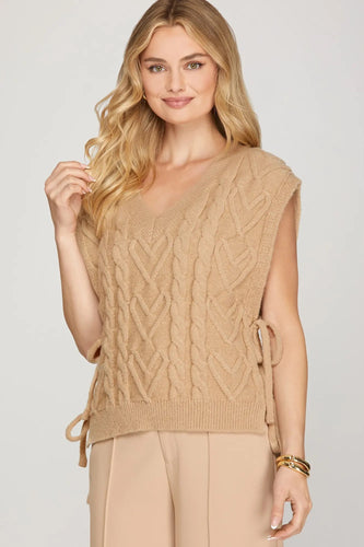 Side Tie Cable Vest