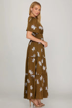Load image into Gallery viewer, Floral Satin Dress